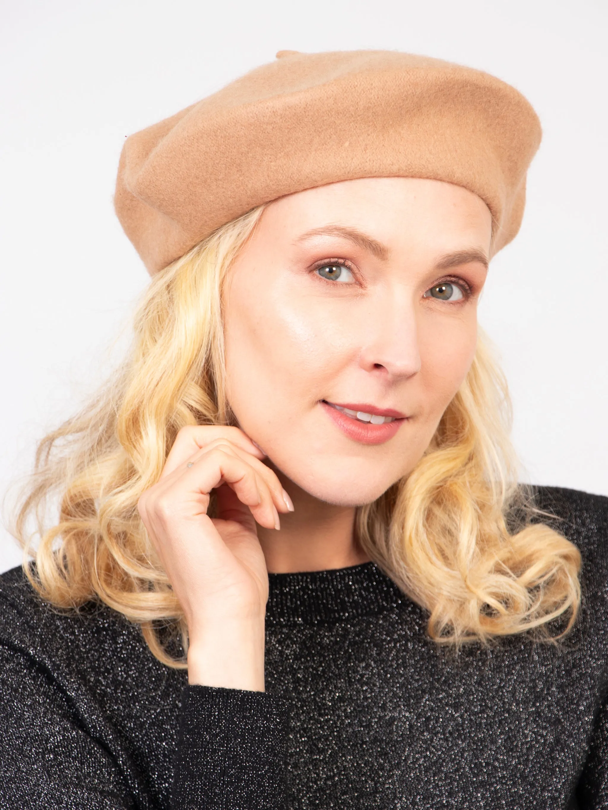 Amelie Classic Beret - Camel