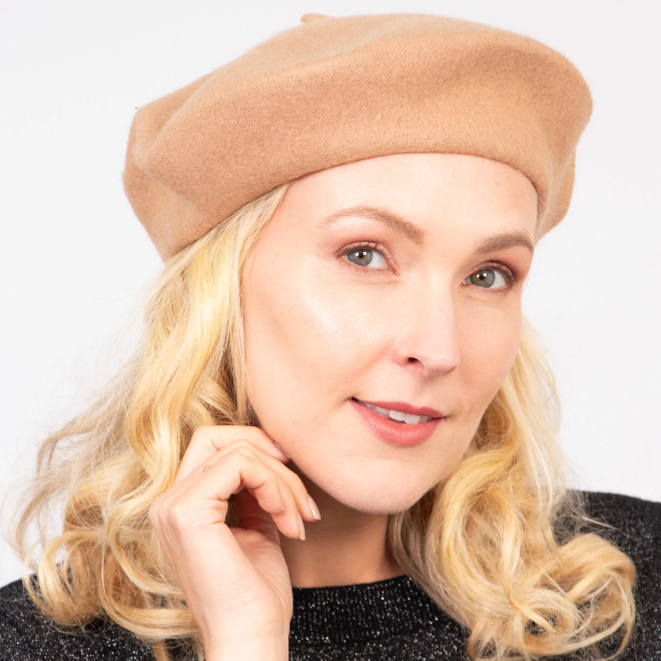 Amelie Classic Beret - Camel