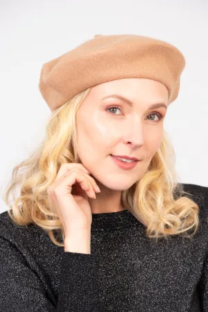 Amelie Classic Beret - Camel