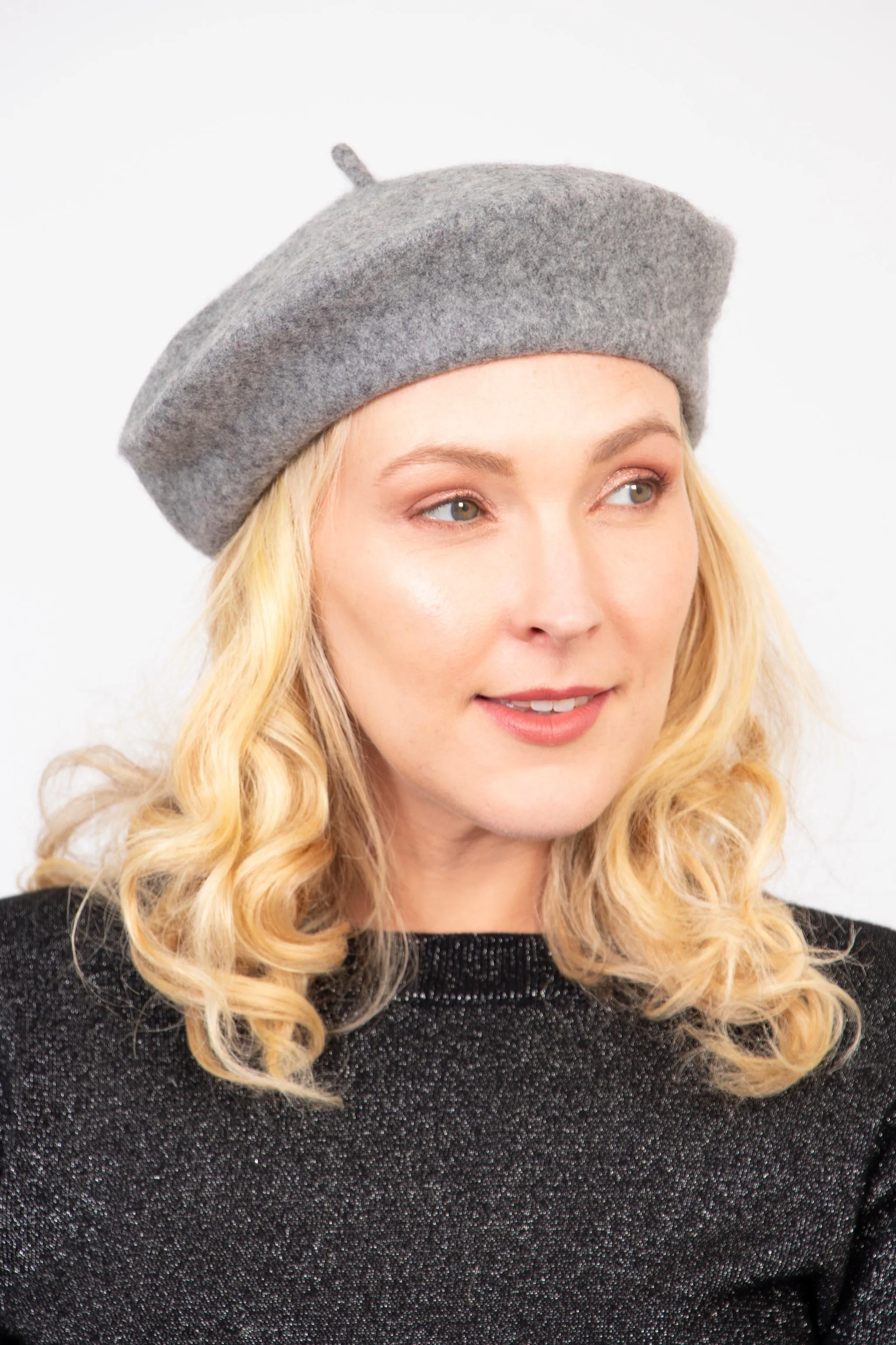 Amelie Classic Beret - Grey