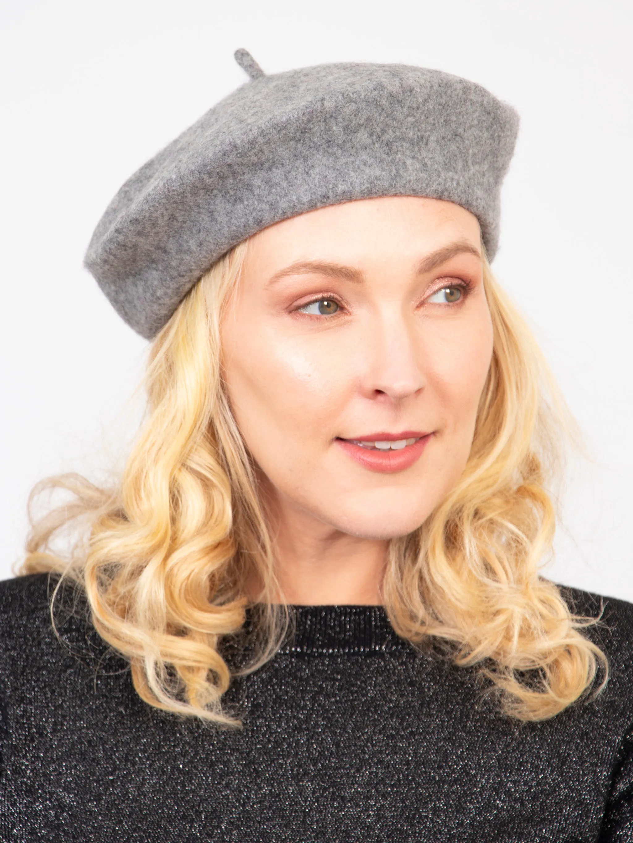 Amelie Classic Beret - Grey