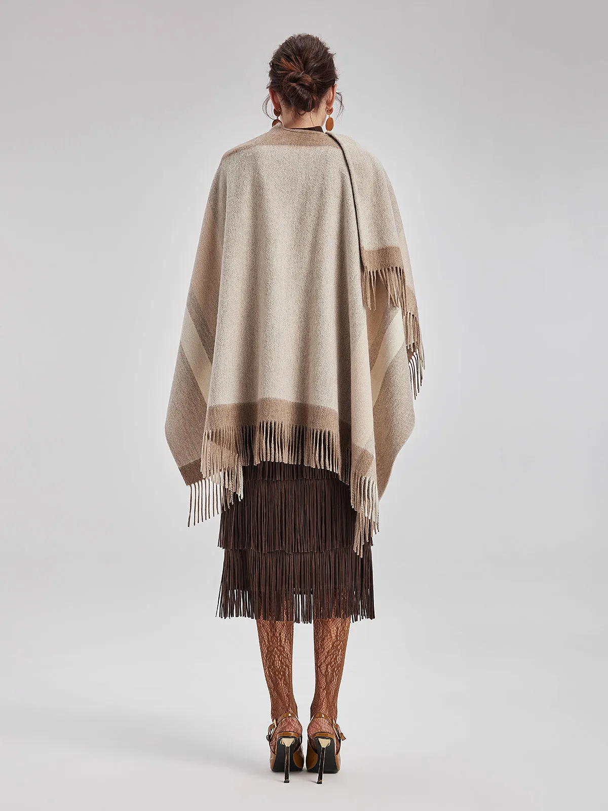 Australian Cashmere Tassel Cape