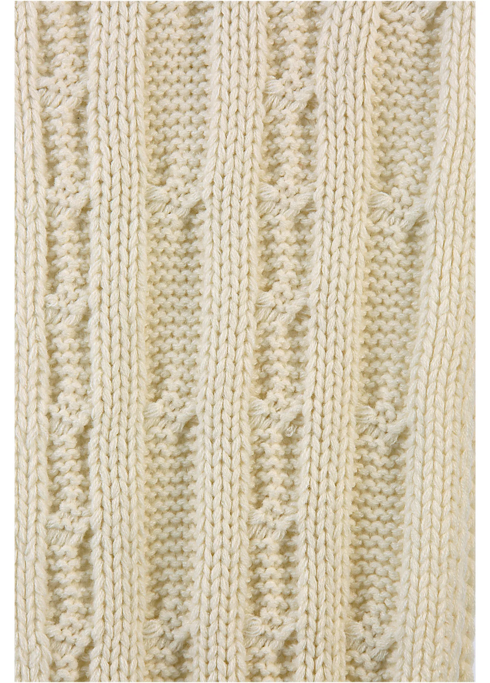 Cozy Knit Scarf - Cream