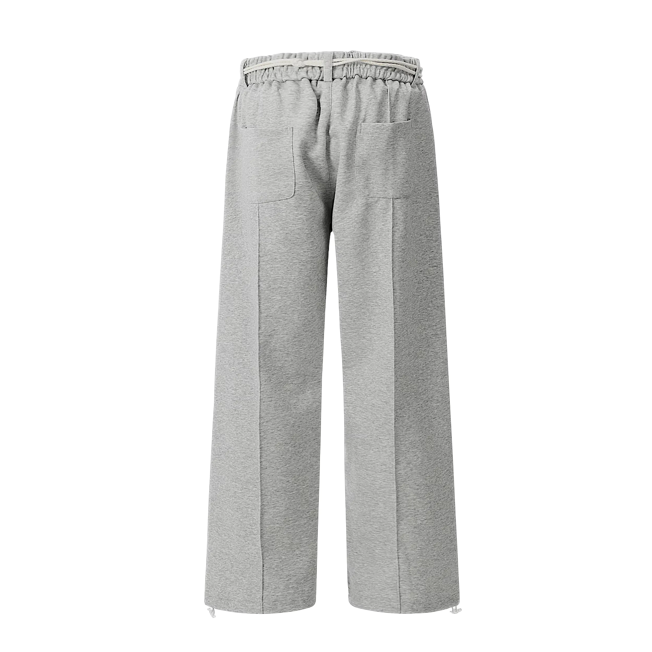 Double knit wide leg jogger with belt