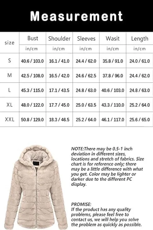 Giolshon Women's Faux Fur Coat  Sherpa-Lined Fleece Jacket