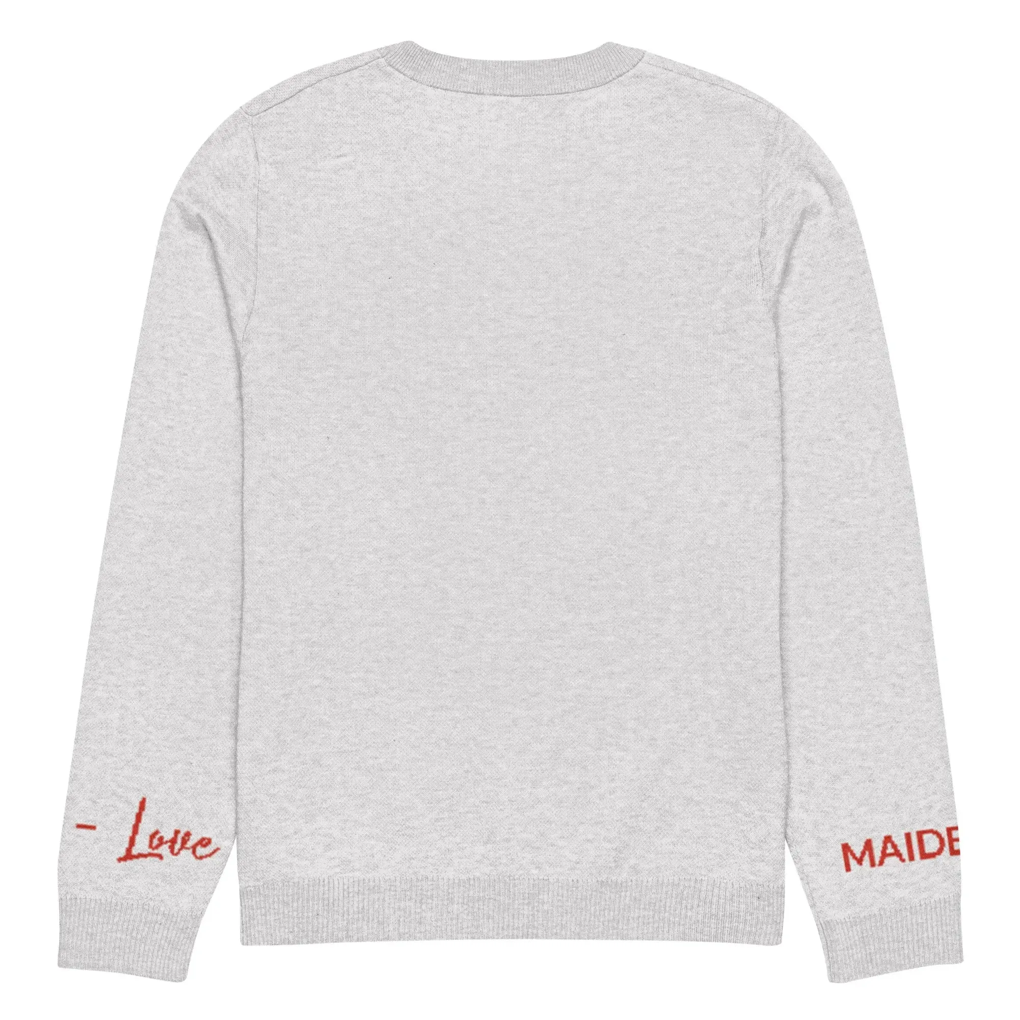 Heart - Knitted crew neck sweater BLEACH