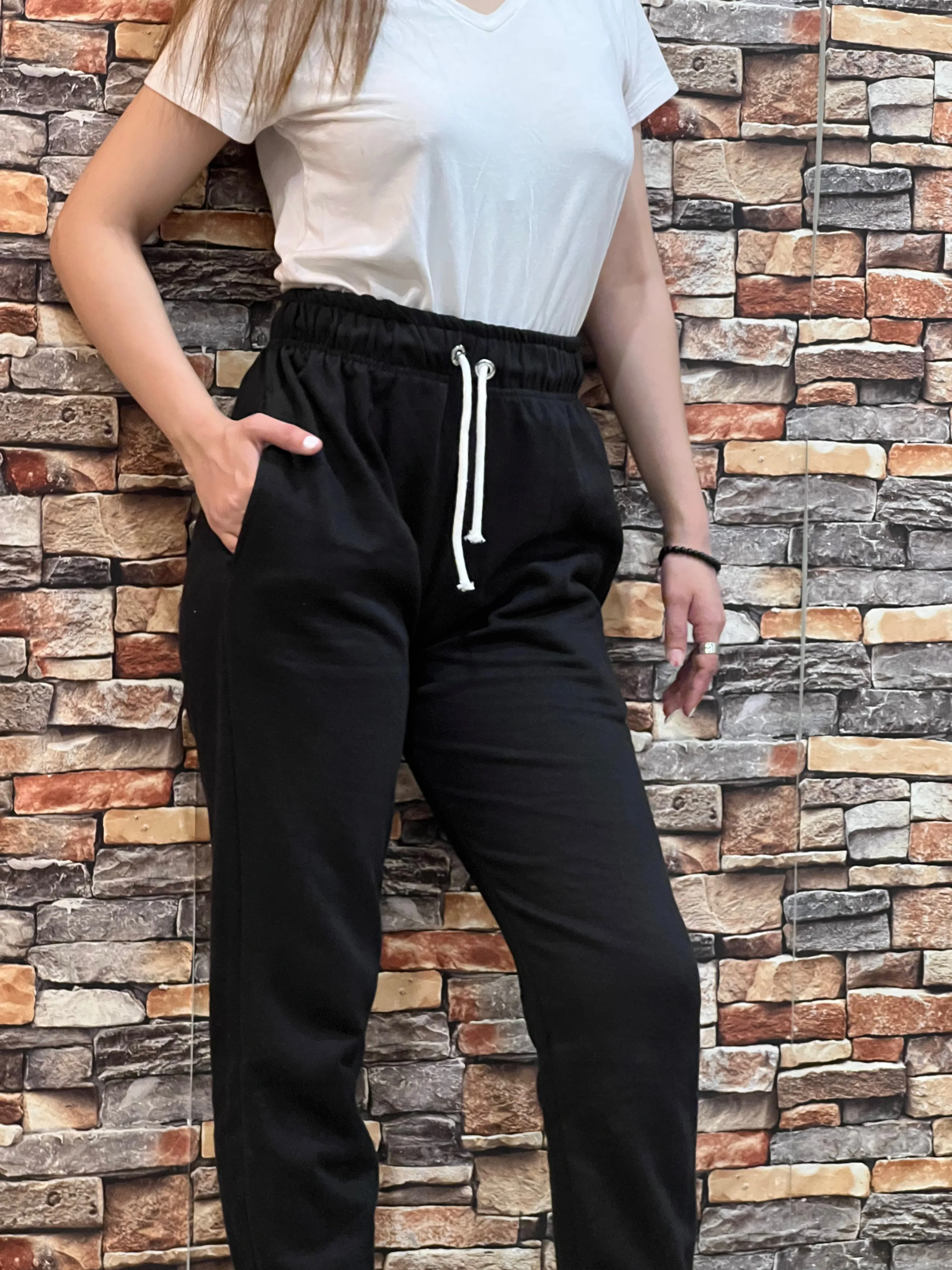 High Quality Fleece Trousers - Black