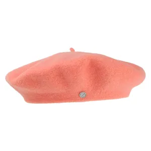 Héritage par Laulhère Hats Authentique Merino Wool Beret - Coral