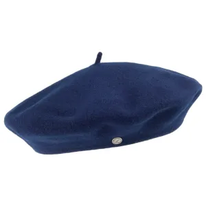 Héritage par Laulhère Hats Authentique Merino Wool Beret - Navy Blue