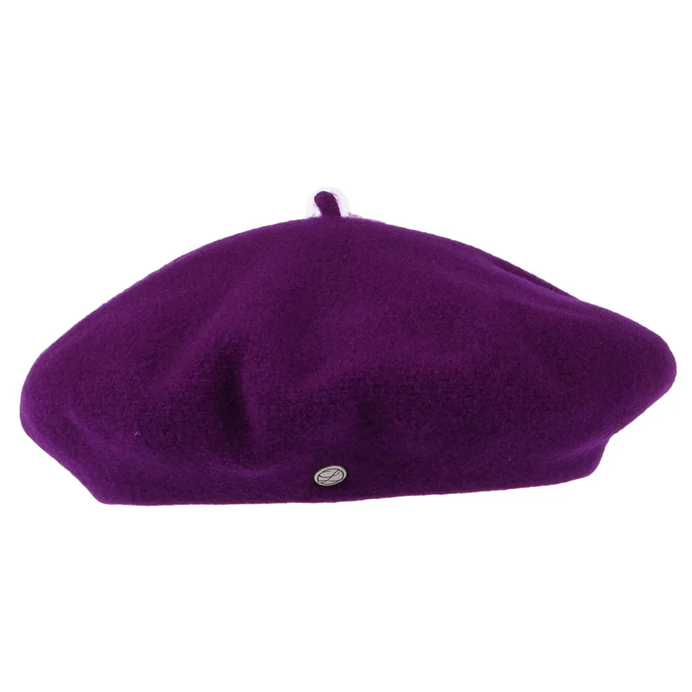 Héritage par Laulhère Hats Authentique Merino Wool Beret - Plum