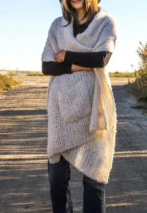 Ivory Travel Scarf Cardigan