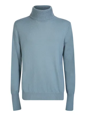 Light blue high neck sweater