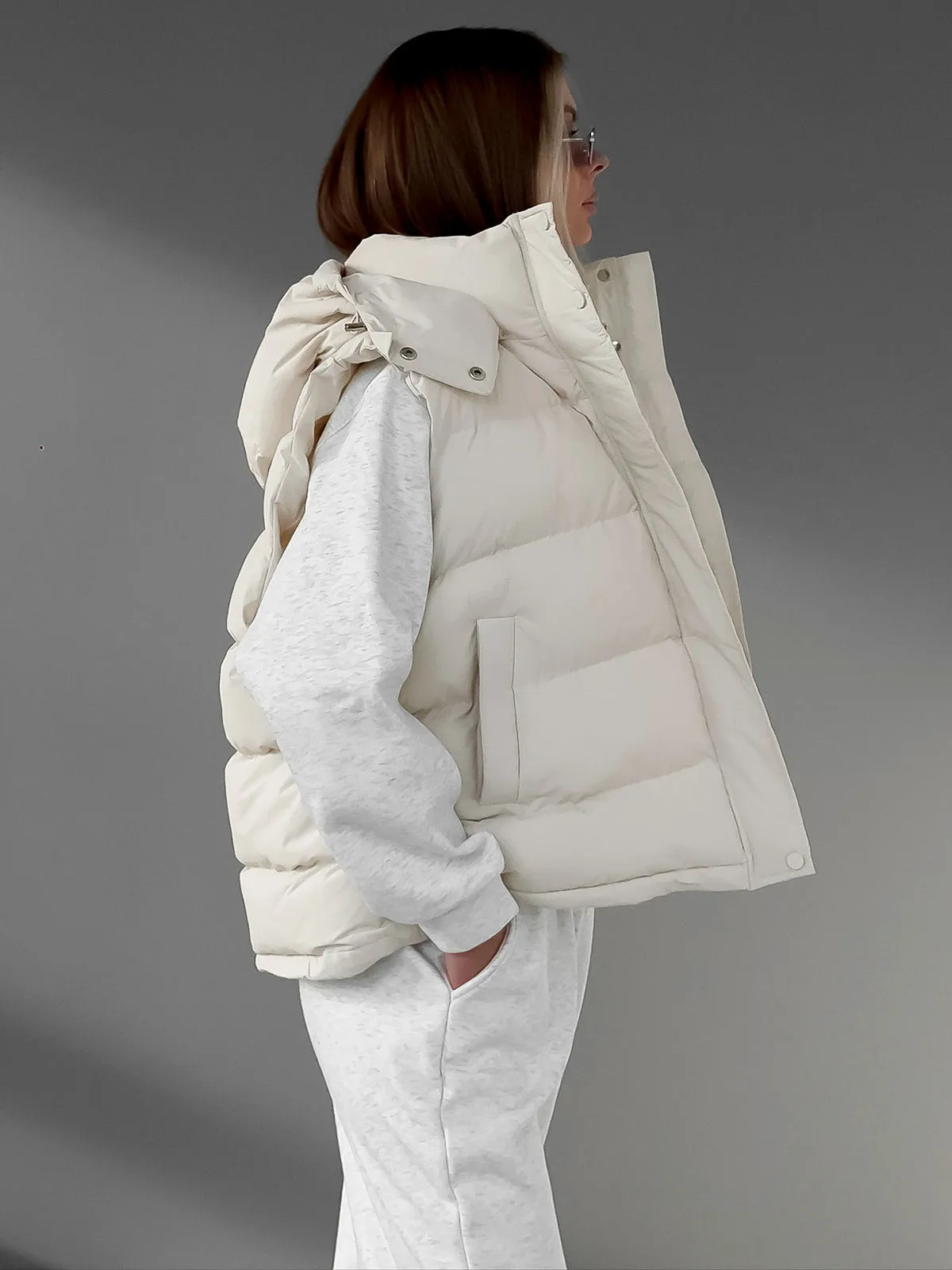 Lightweight Quilted Graceful Puffer Down Coat