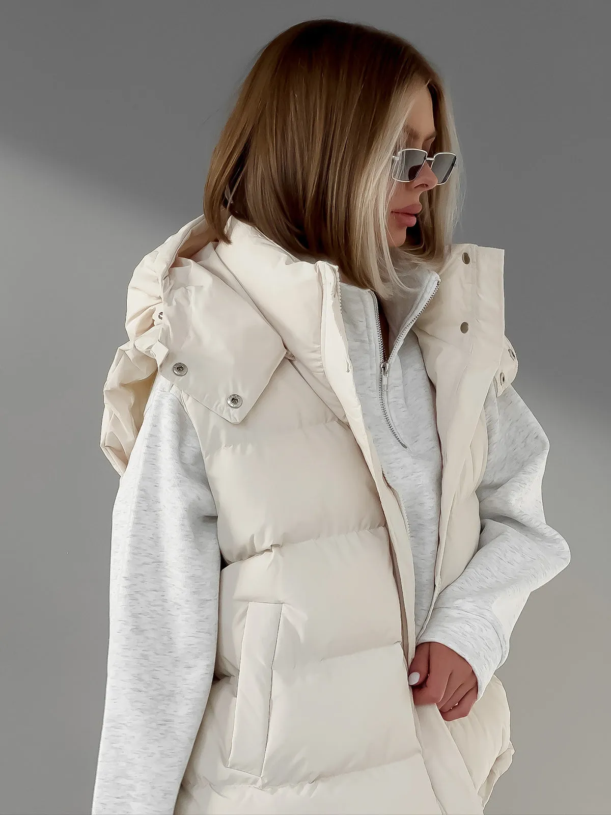 Lightweight Quilted Graceful Puffer Down Coat