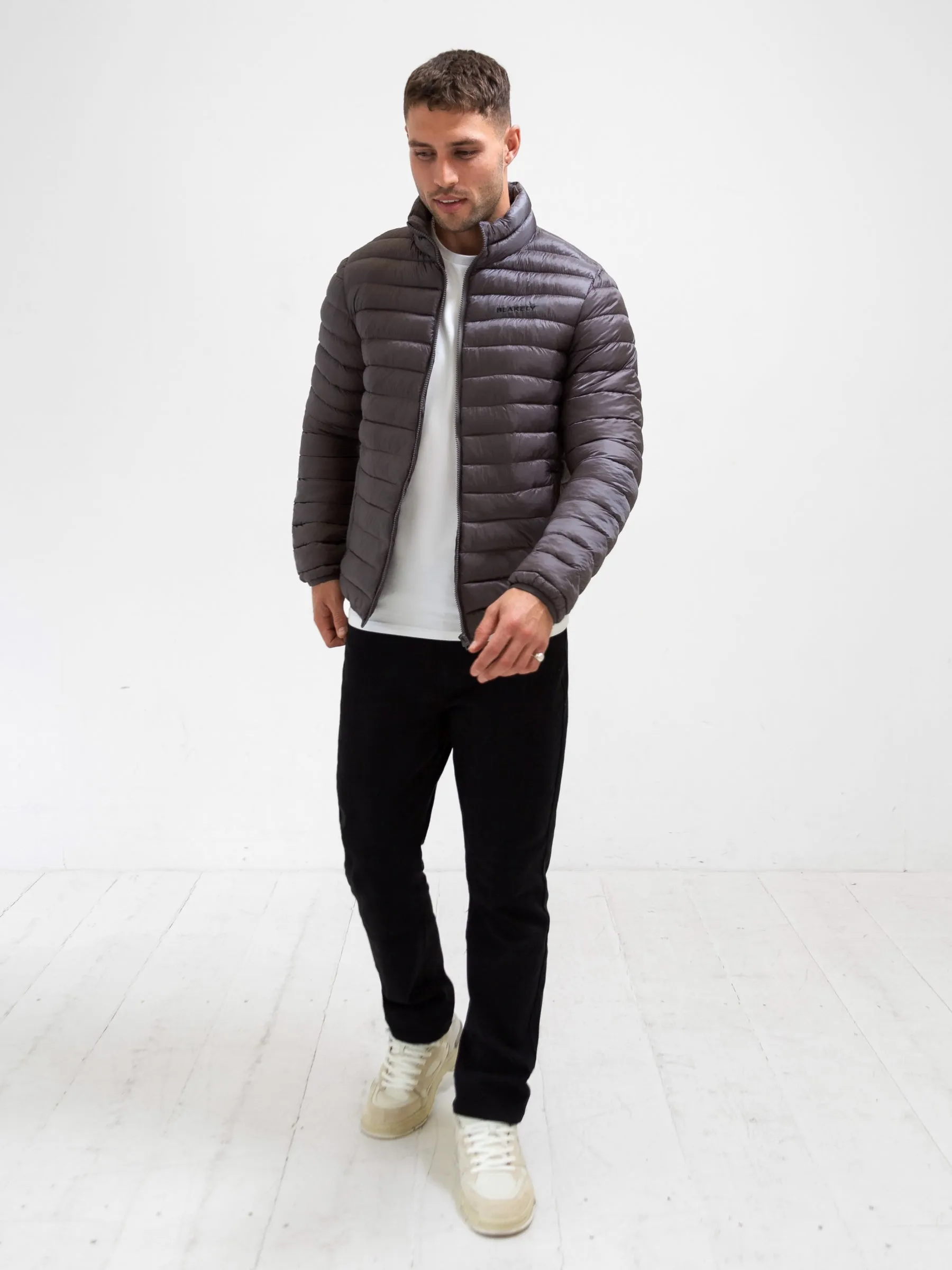 Lucas Lightweight Puffer Jacket - Charcoal