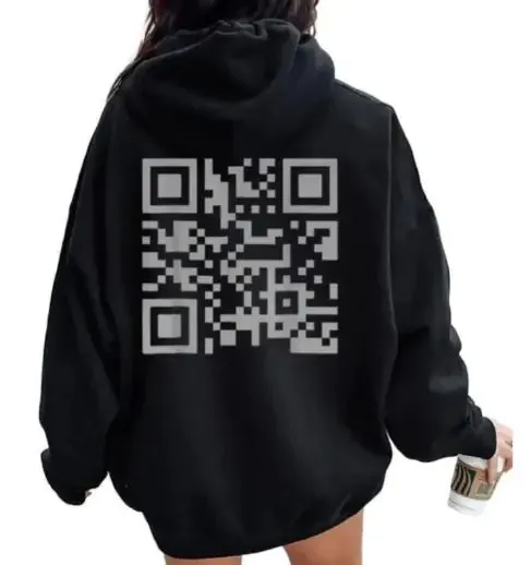 QR code hoodie