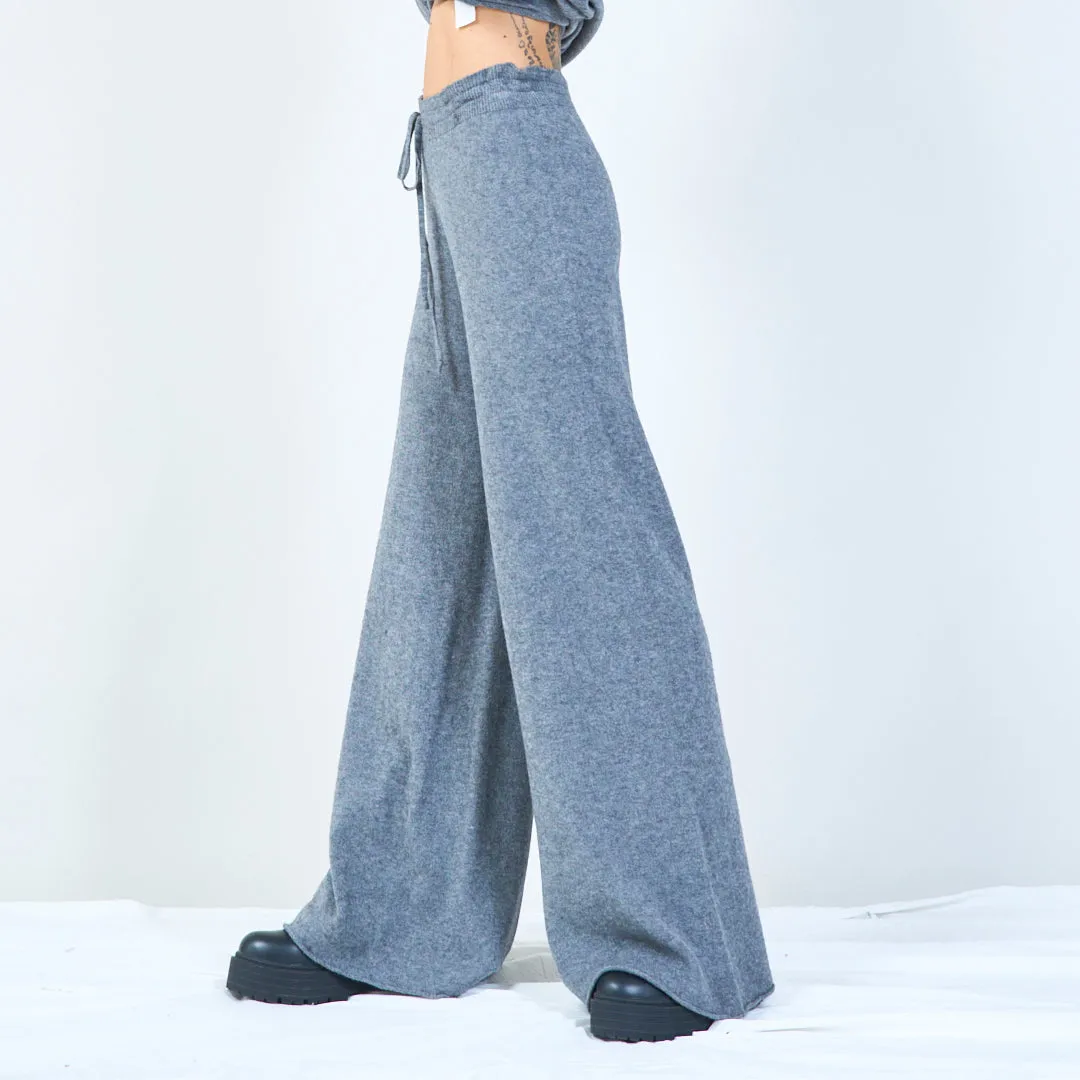 Relaxed wide-leg knit pants wholesale