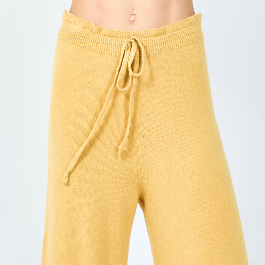 Relaxed wide-leg knit pants wholesale