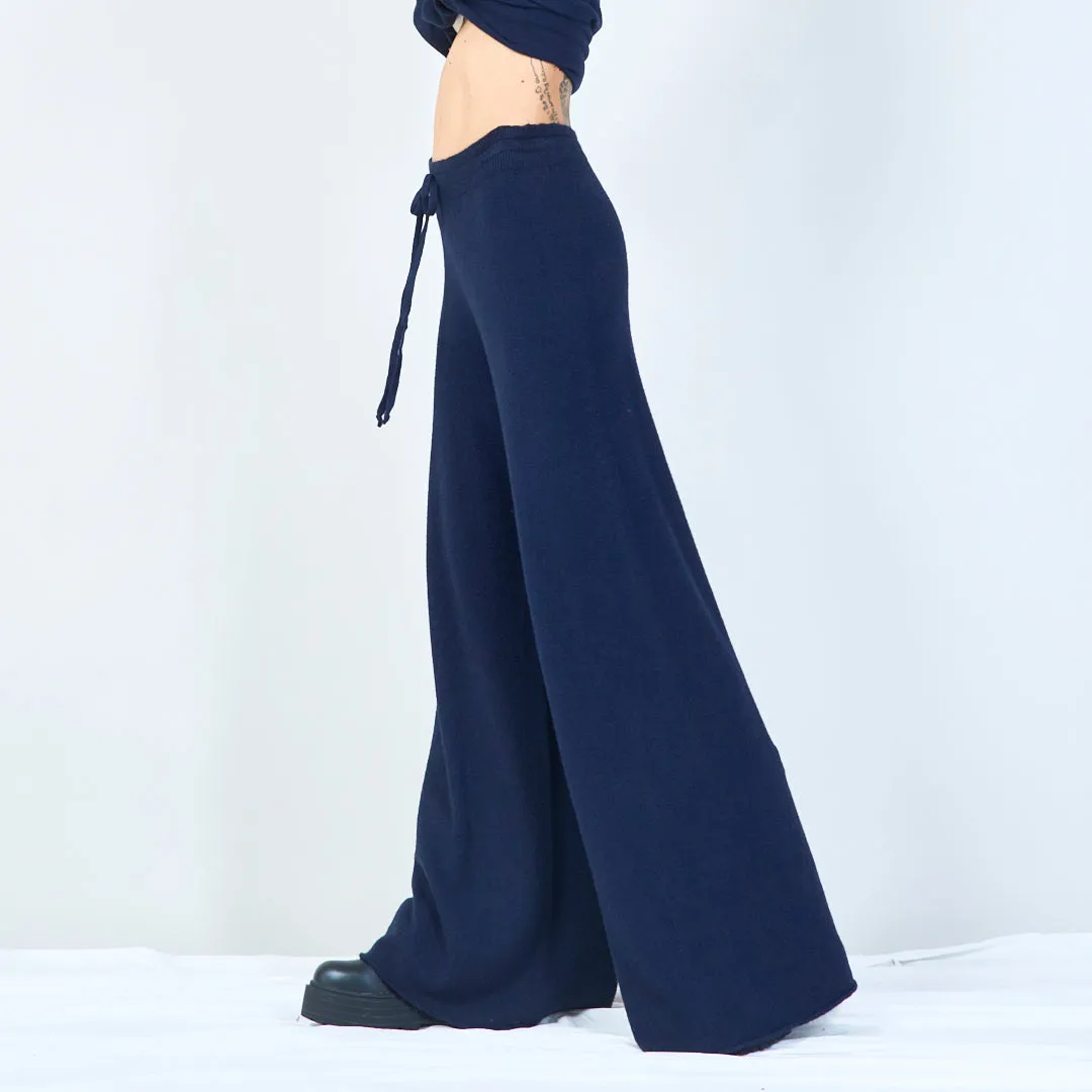 Relaxed wide-leg knit pants wholesale