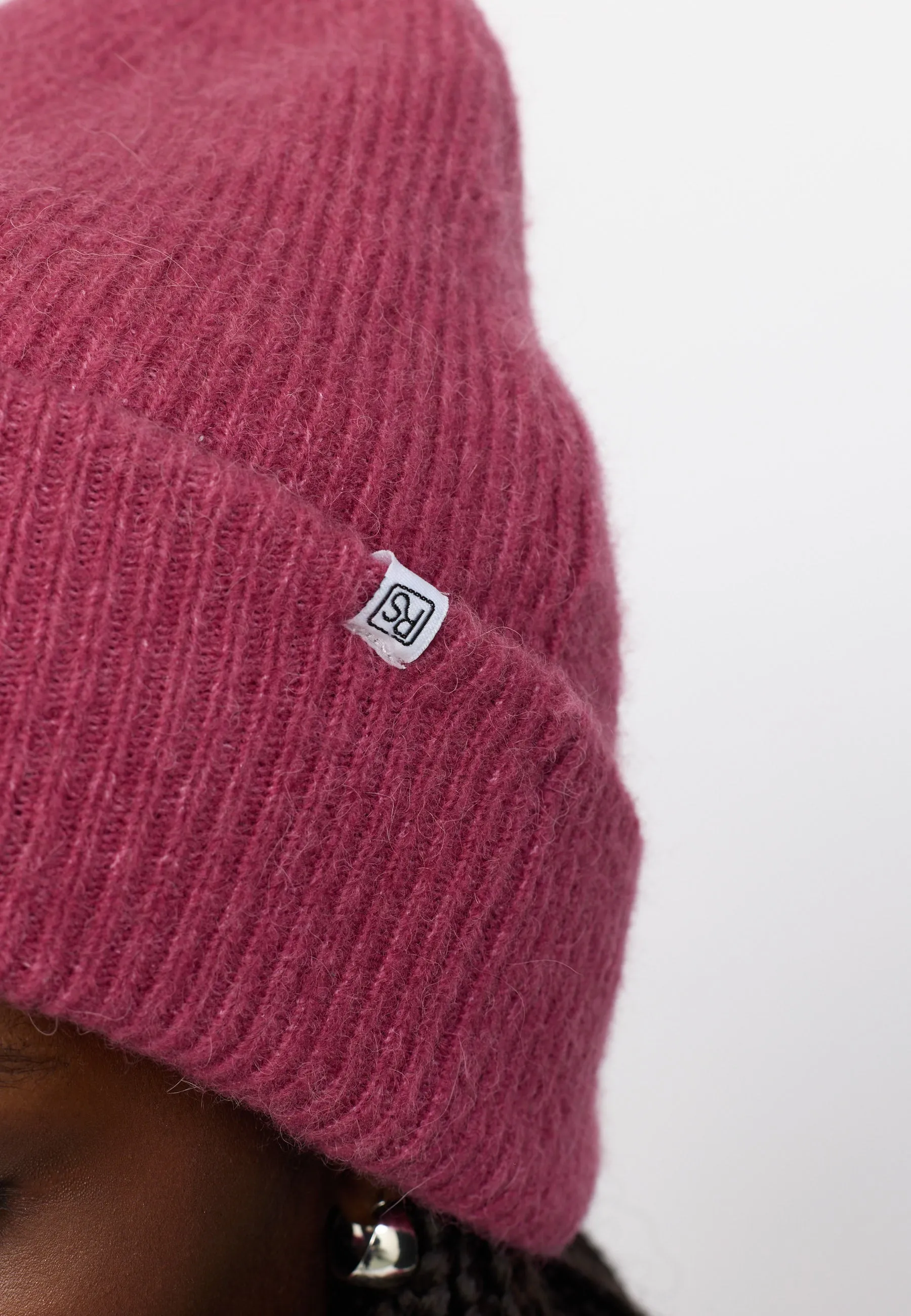 SRAllison Beanie Knit - Rose Wine Melange