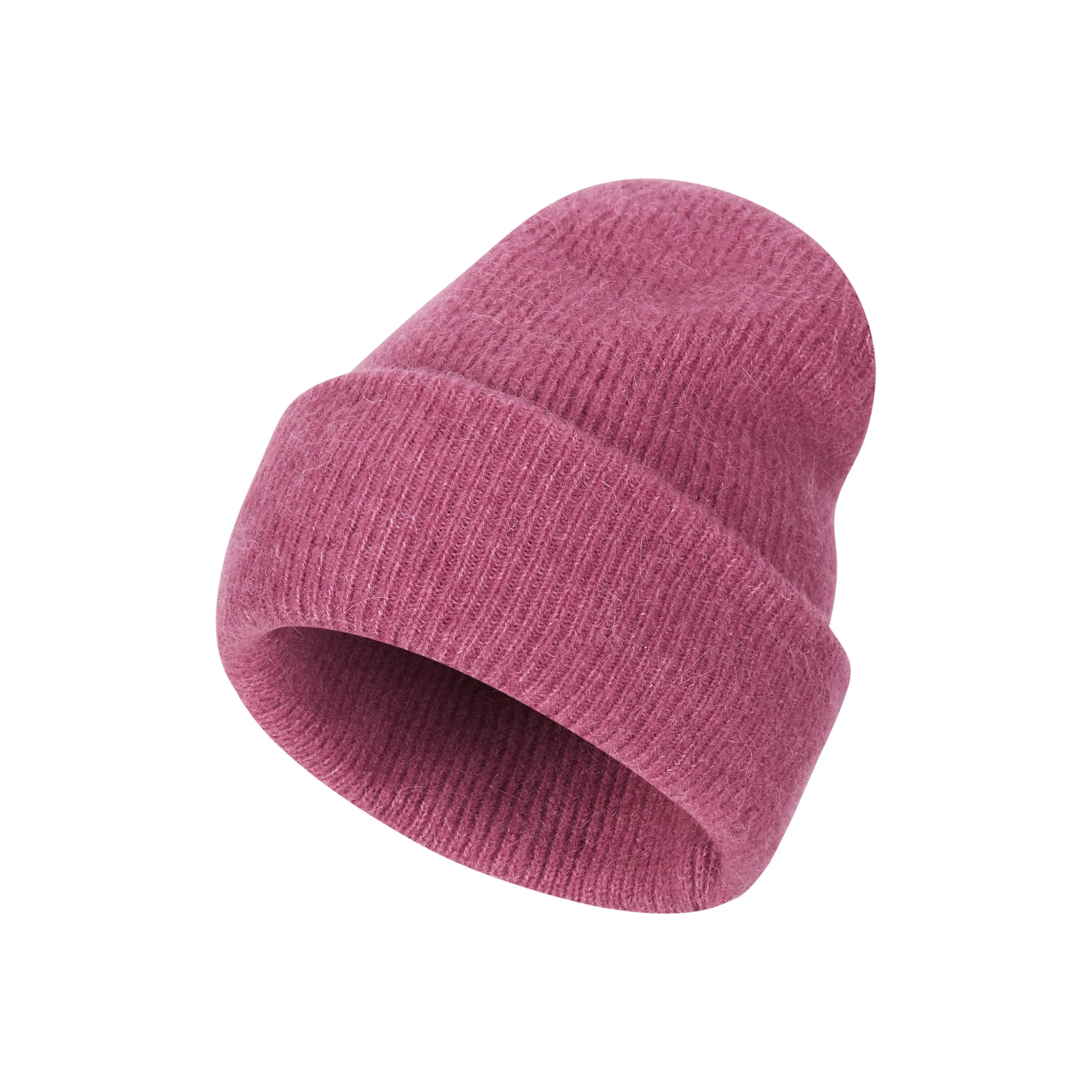 SRAllison Beanie Knit - Rose Wine Melange