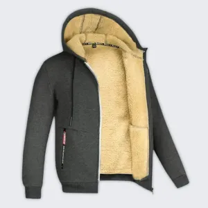 Stylish Men's Fleece-Lined Hooded Winter Jacket for Ultimate Warmth