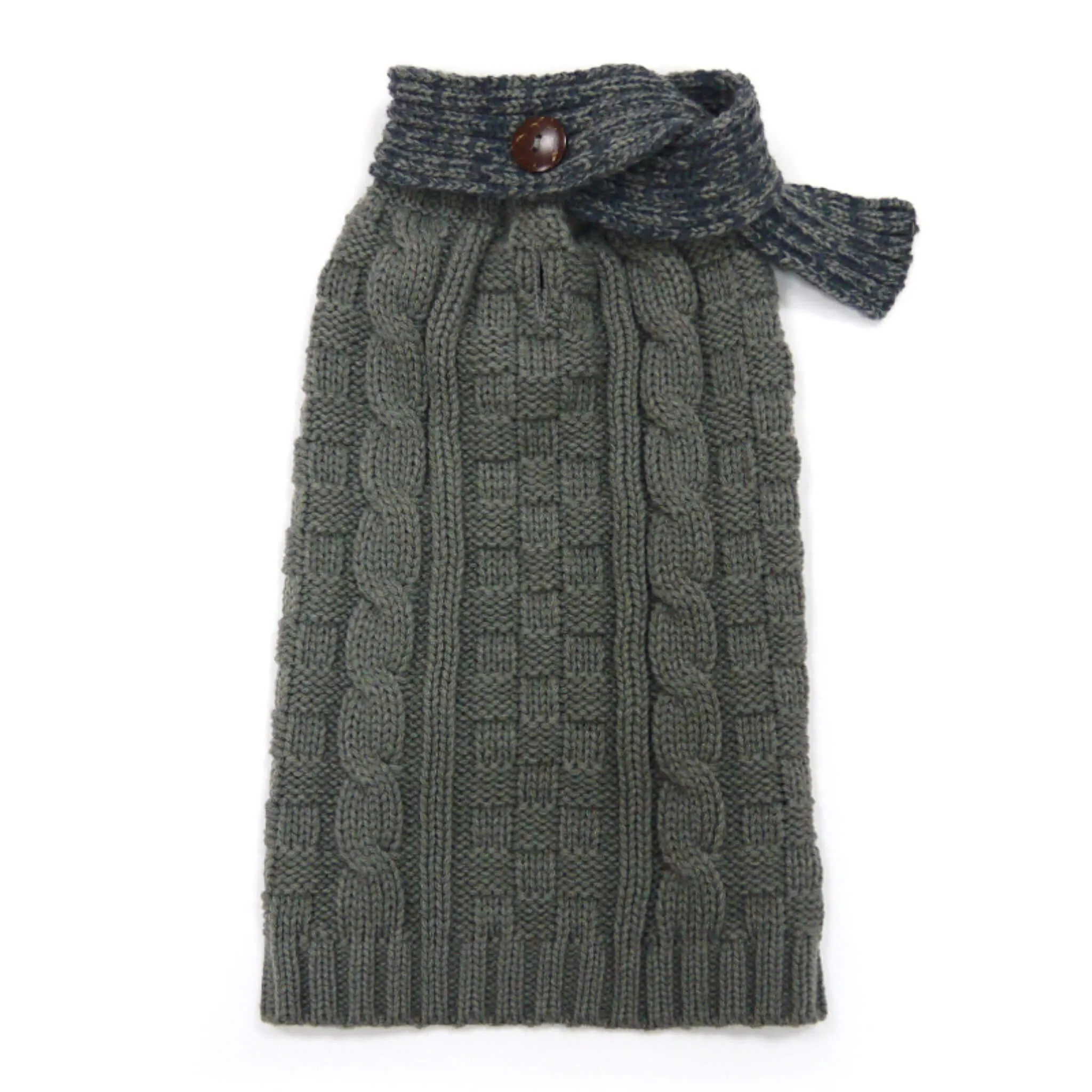 Urban Cable Scarf Dog Sweater