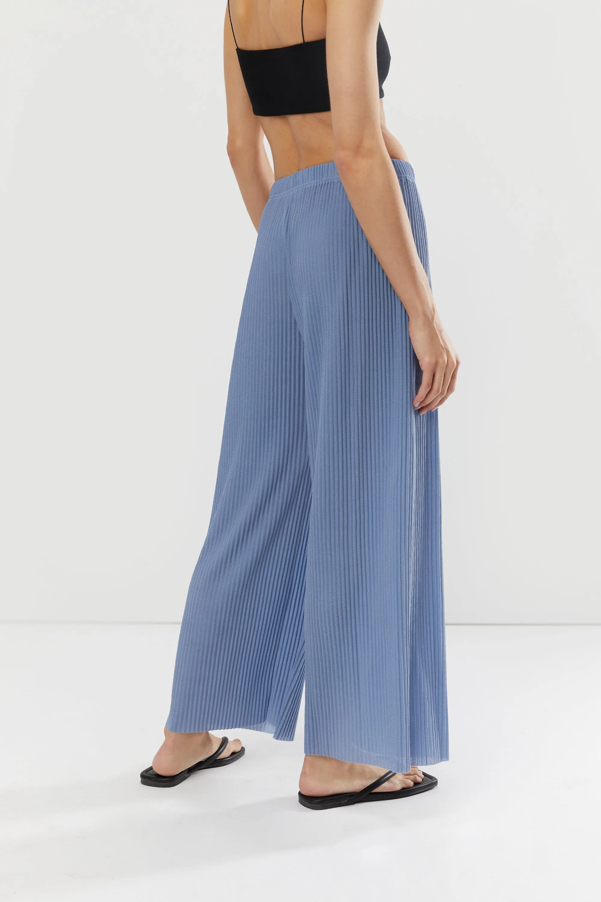 WIDE LEG PLEATED PANT