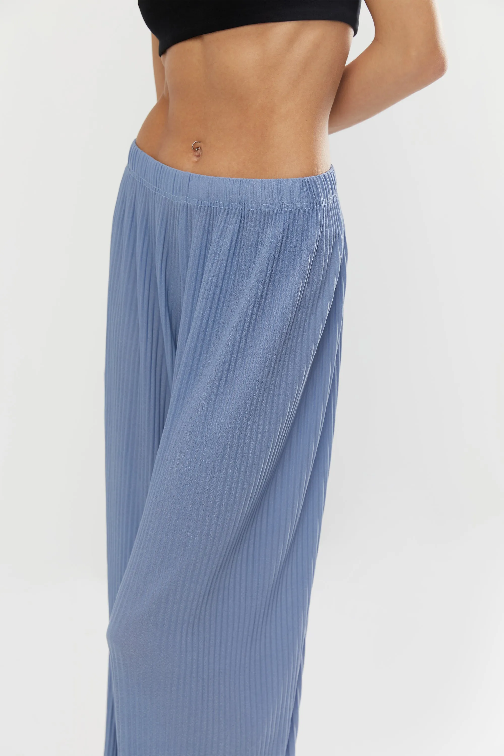 WIDE LEG PLEATED PANT