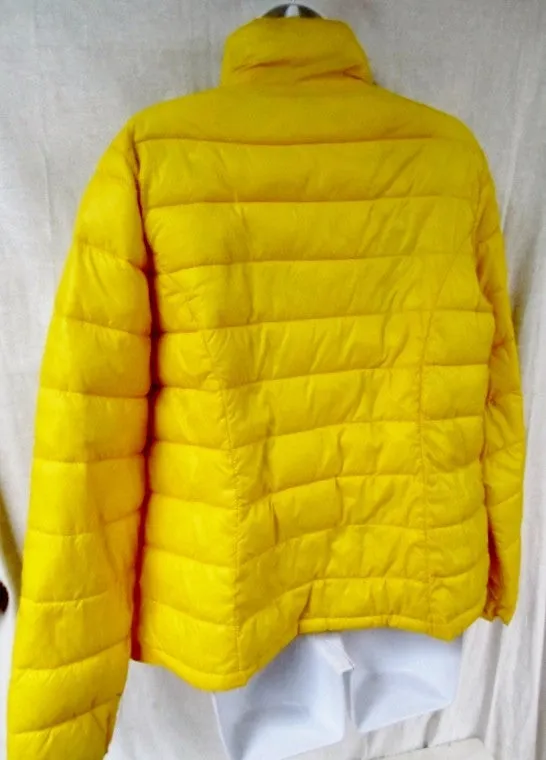 Womens PROMOD Puffer Jacket Coat Parka Snowboard Ski YELLOW M 12 Lightweight