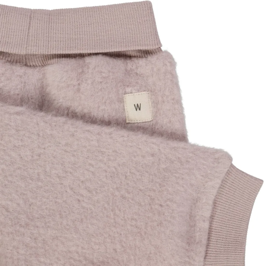 Wool Fleece Trousers - dark powder