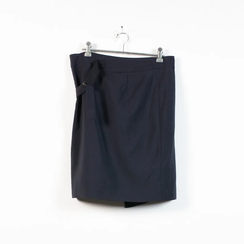 wrap front mini skirt